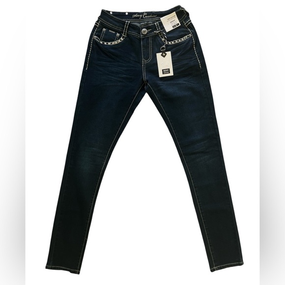 Sexy Couture Denim - NWT Sexy Couture Premium Denim Wear Skinny Embellished Jeans